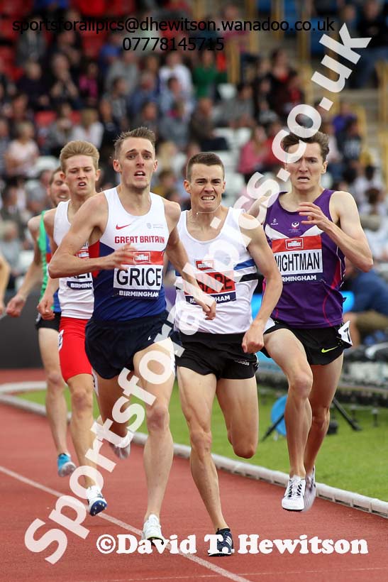 Mens 1500 metres, British Championships, Birmingham. Photo: David T. Hewitson/Sports for All Pics